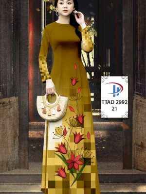 Vải Áo Dài Hoa In 3D AD TTAD2992 31